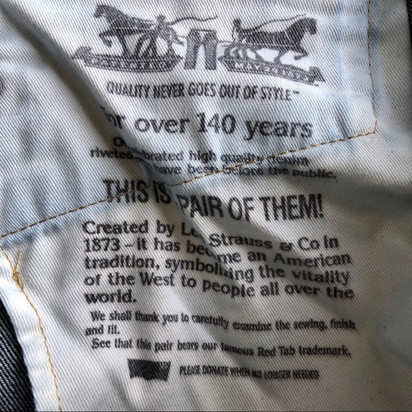 Levi’s 513 Dark Wash Slim Straight Leg Denim Jeans - Picture 14 of 15